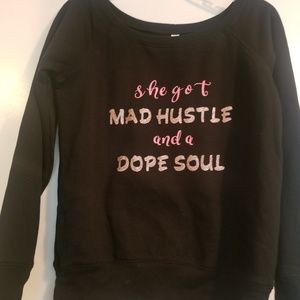 Off the shoulder sweater